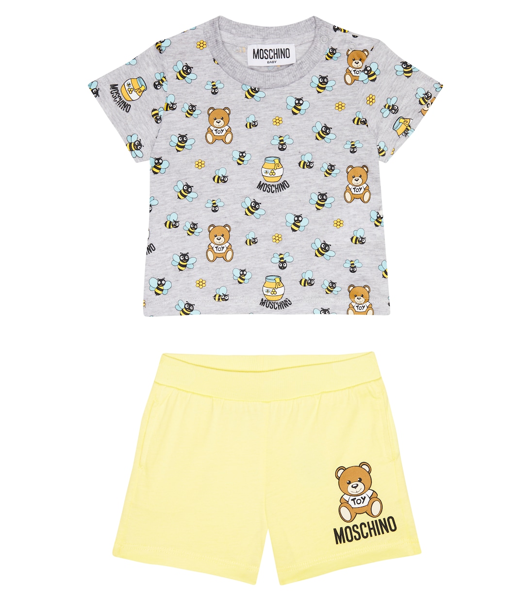 Baby - T-shirt e shorts in cotone | Moschino Kids