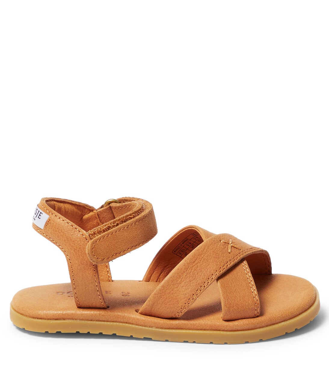 Crossover-strap leather sandals | Donsje