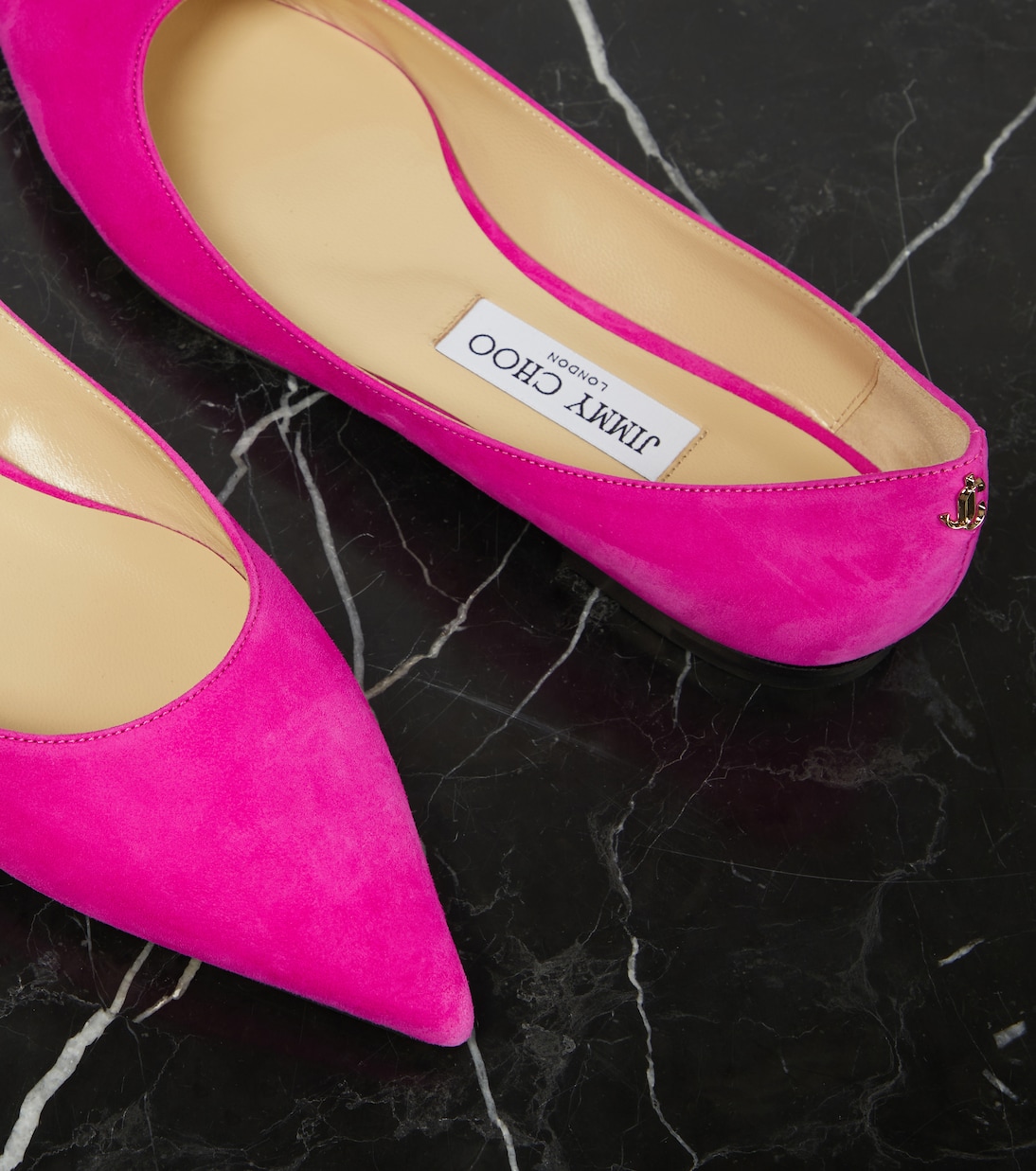 Ballerinas Love aus Veloursleder | Jimmy Choo