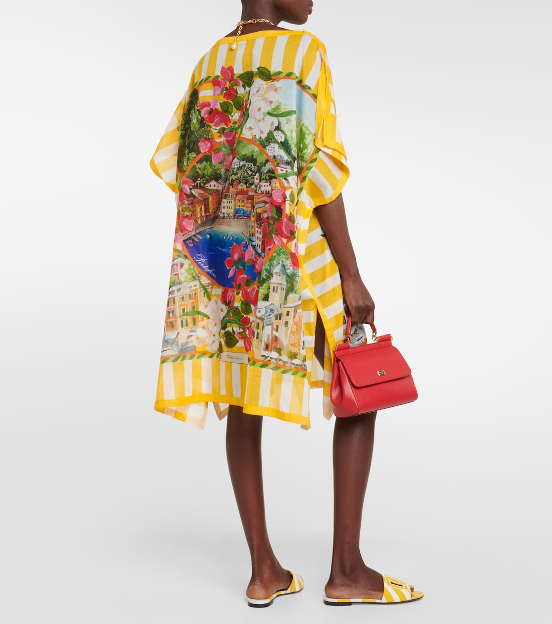 Portofino printed cotton minidress | Dolce&Gabbana