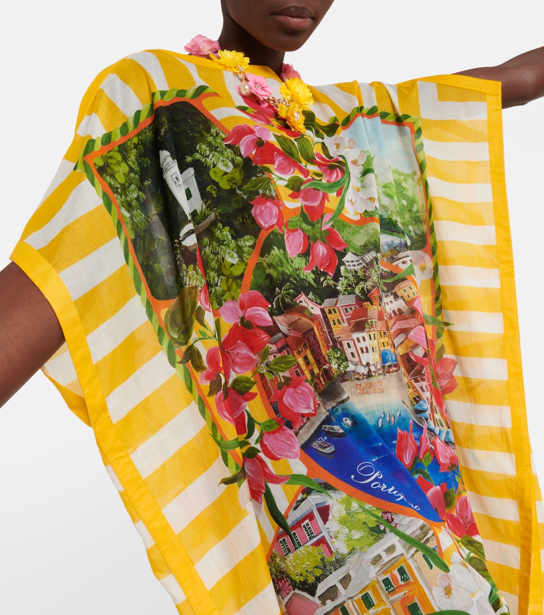 Portofino printed cotton minidress | Dolce&Gabbana