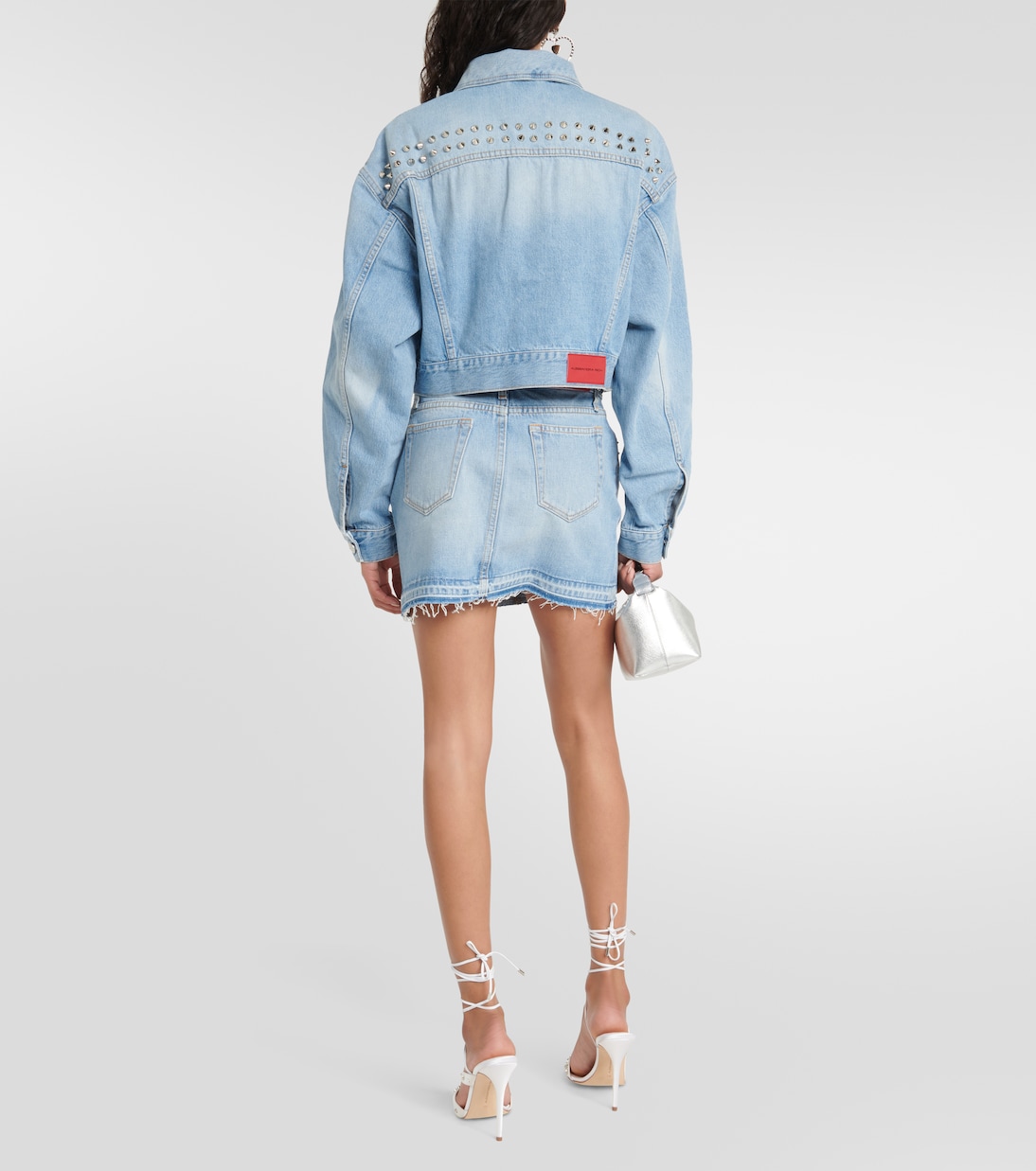Veste en jean à ornements | Alessandra Rich