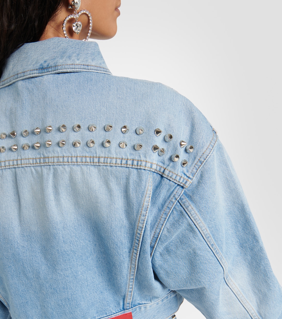 Veste en jean à ornements | Alessandra Rich