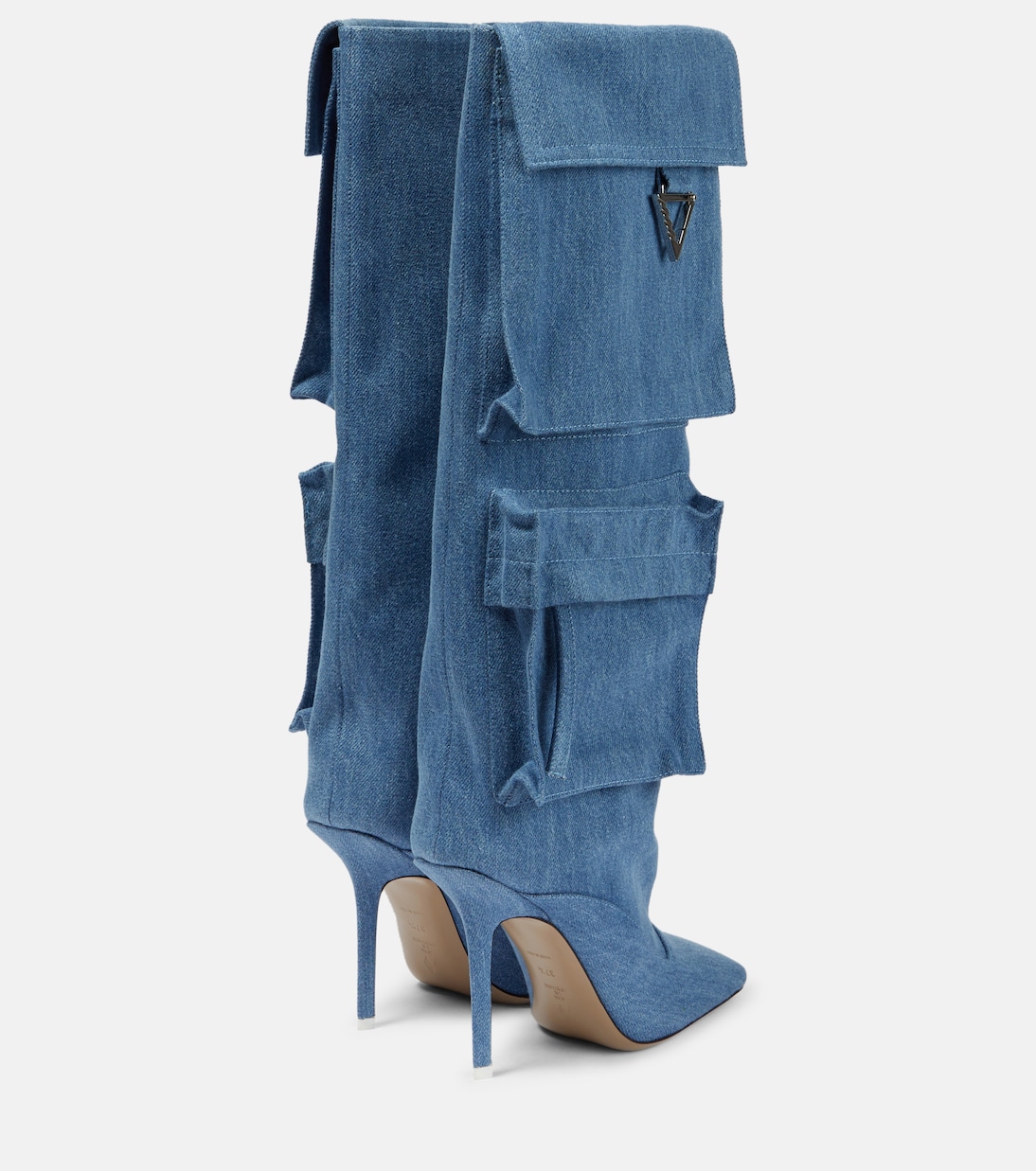Botas altas Sienna Tube en denim | The Attico
