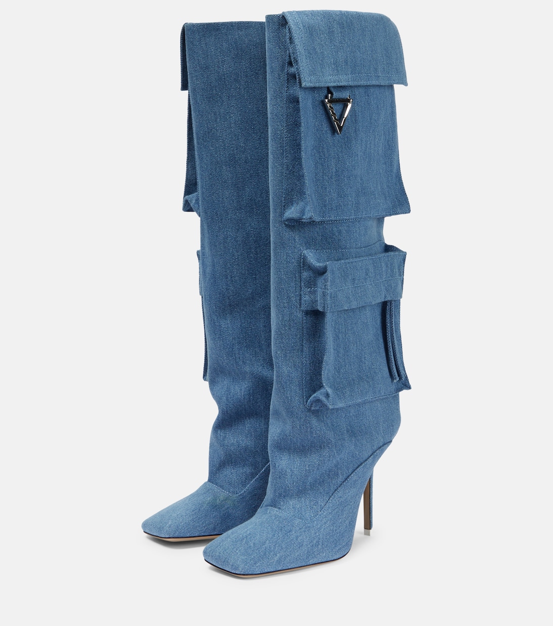Botas altas Sienna Tube en denim | The Attico