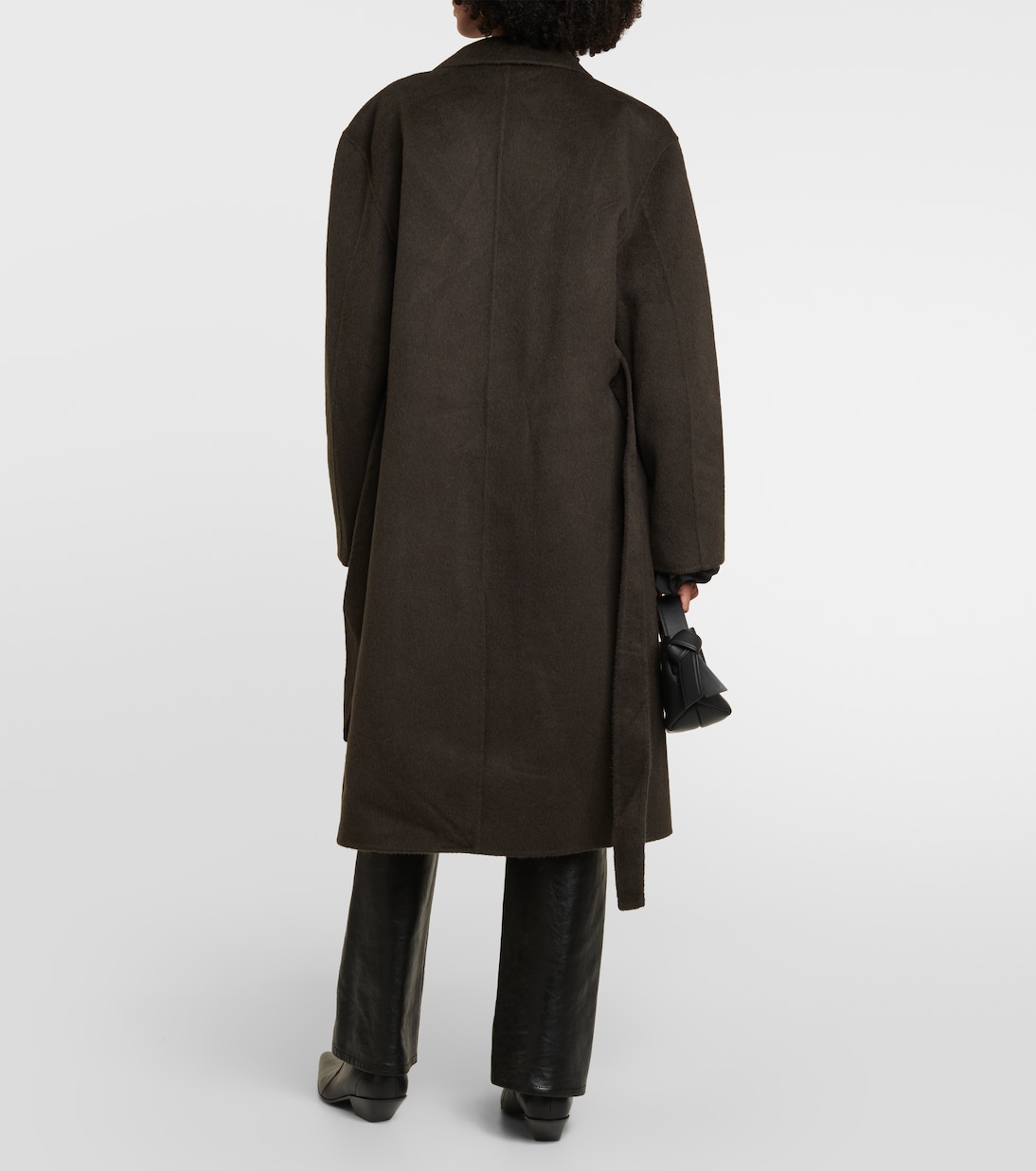 Abrigo cruzado en mezcla de lana y alpaca | Acne Studios