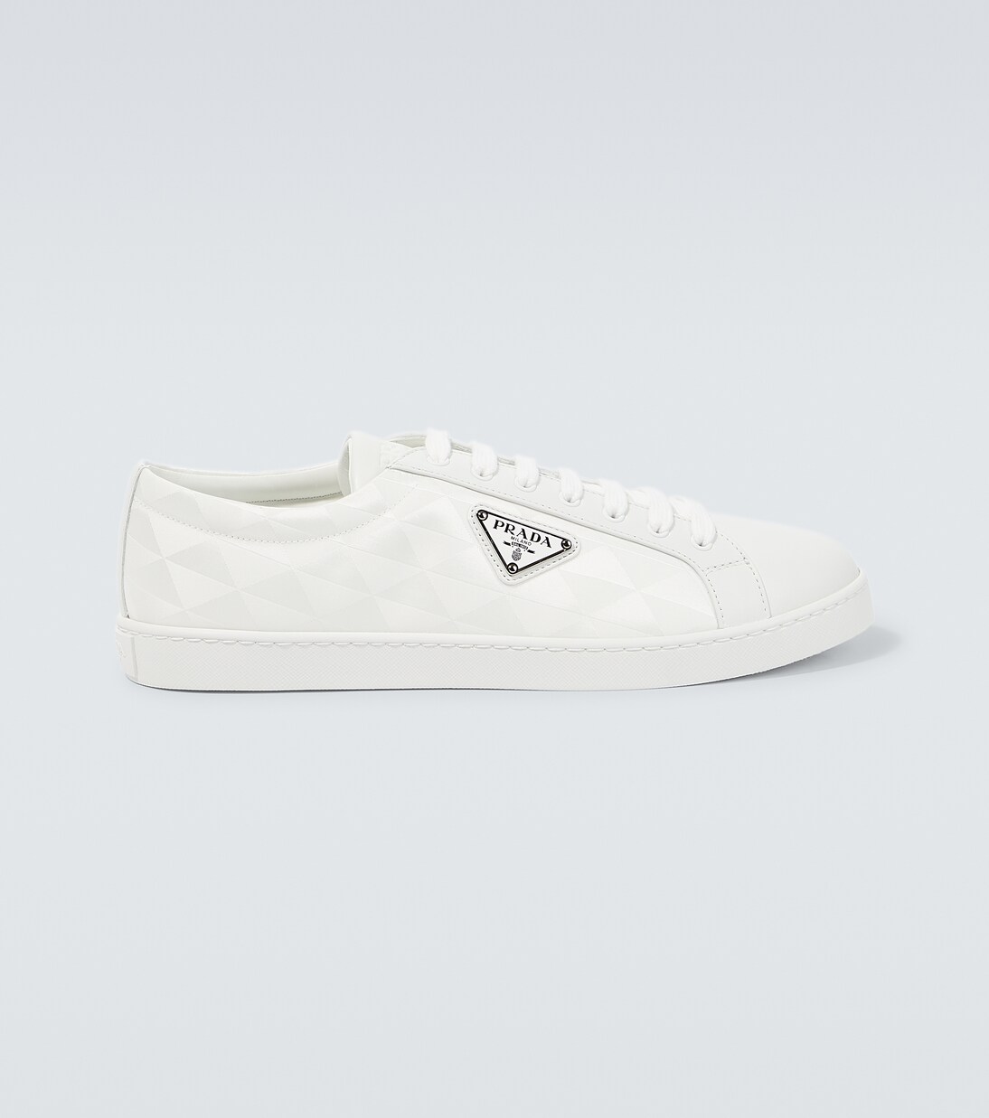 Sneakers mit Leder | Prada