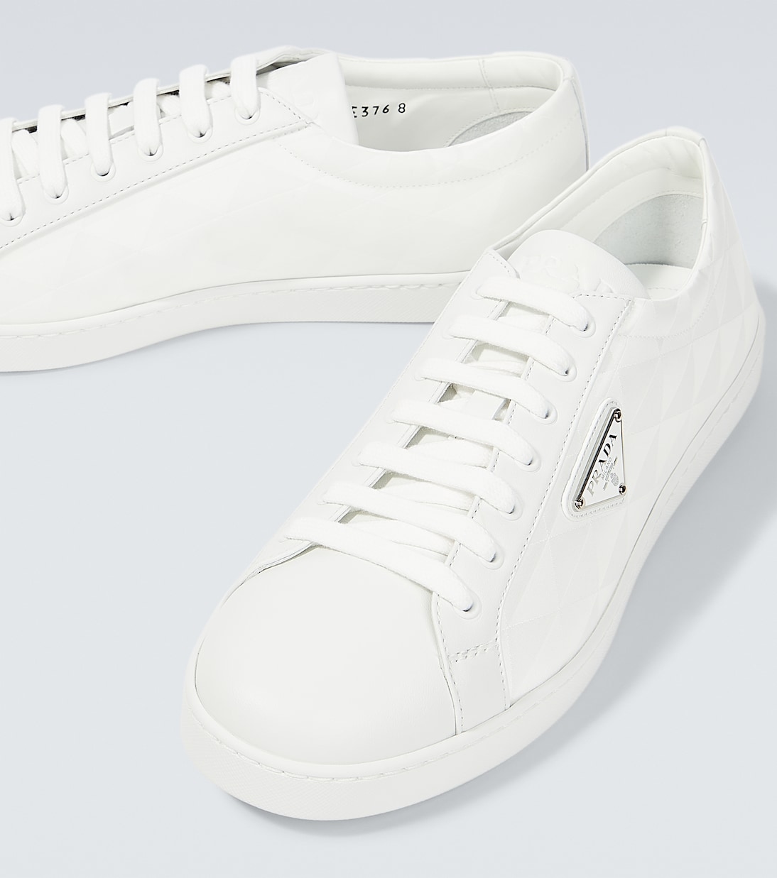 Sneakers mit Leder | Prada