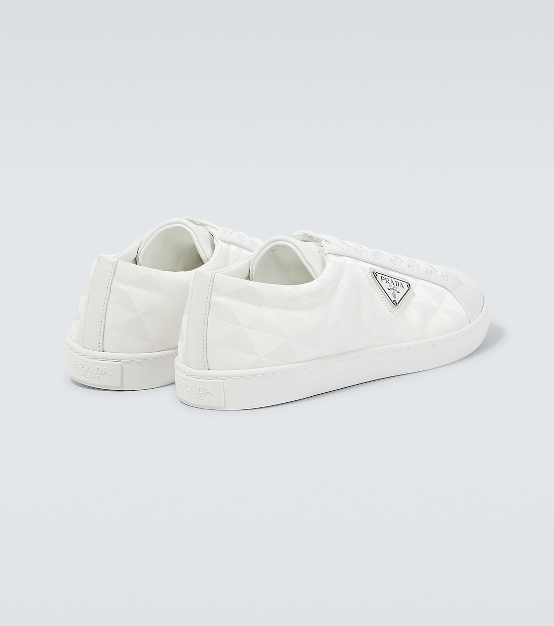 Sneakers mit Leder | Prada
