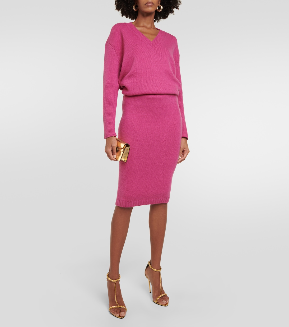 Gonna a tubino Compact in maglia | Tom Ford