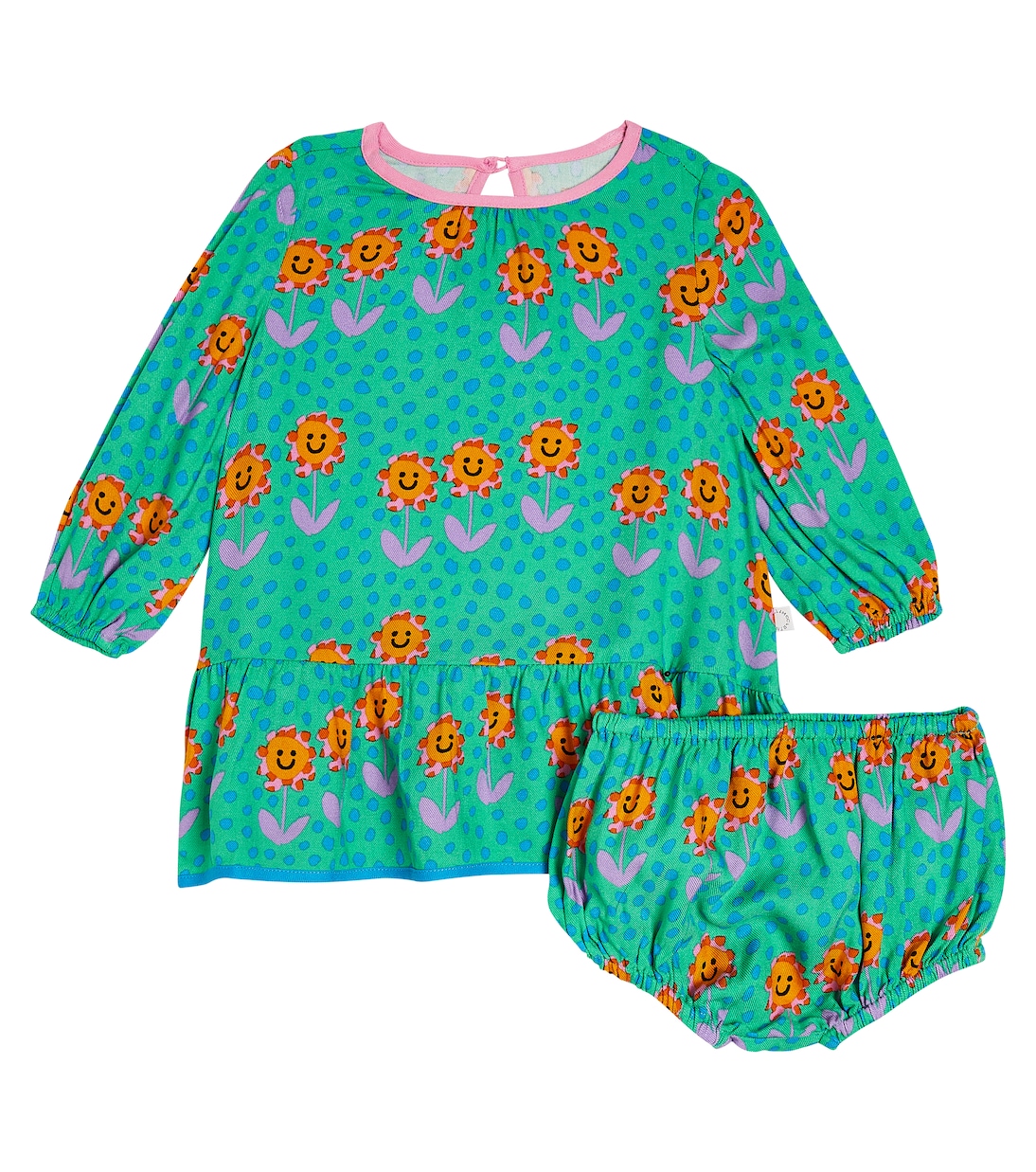 Baby printed dress and bloomers set | Stella McCartney Kids