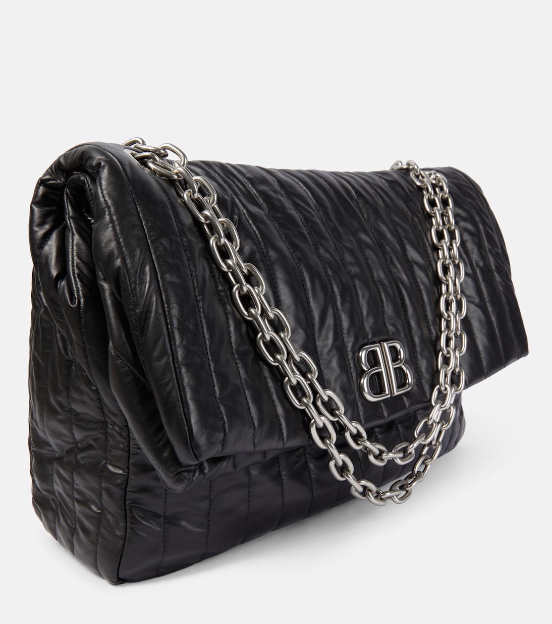 Monaco Large leather shoulder bag | Balenciaga
