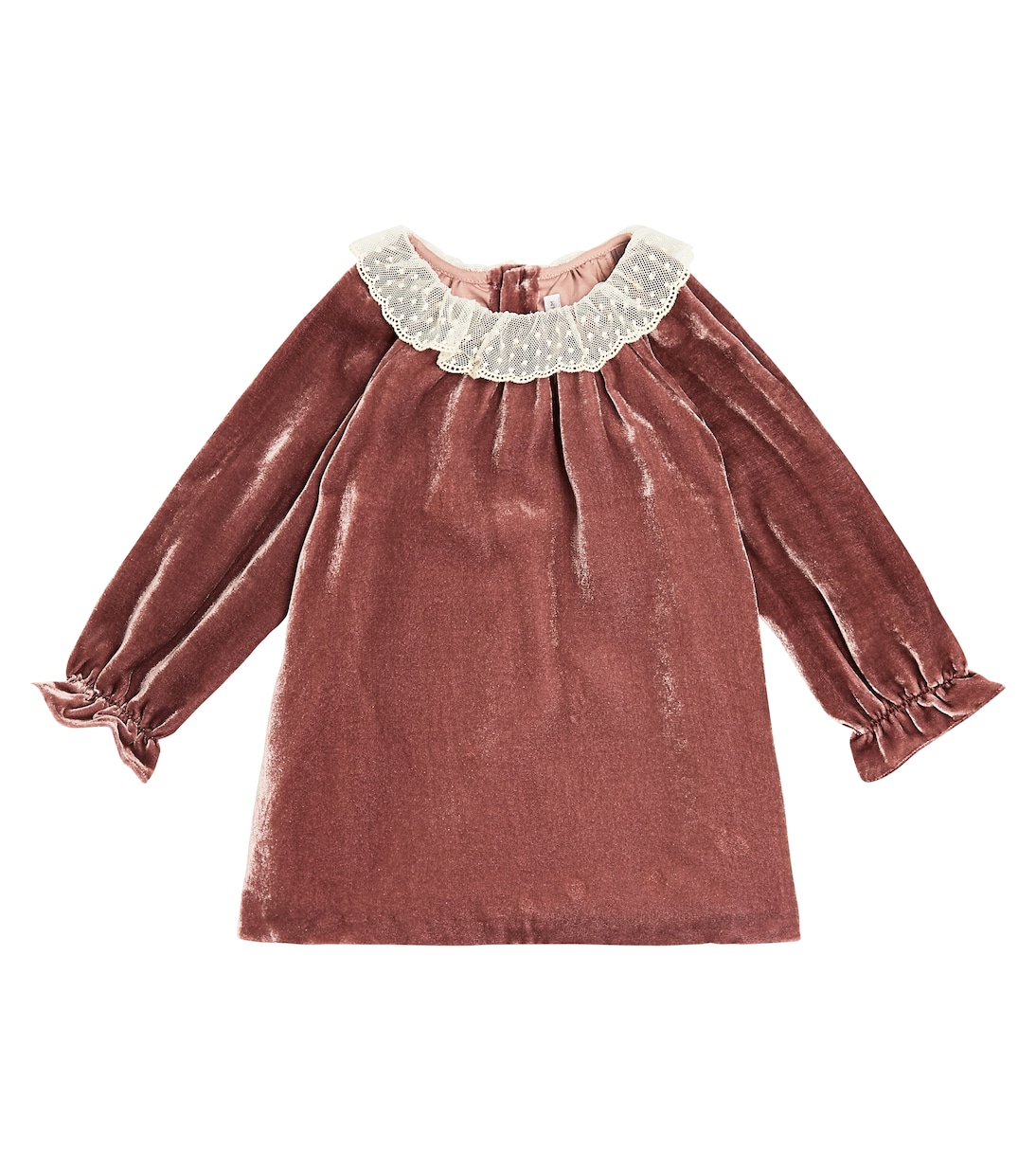 Baby - Abito Teale in velluto | Bonpoint