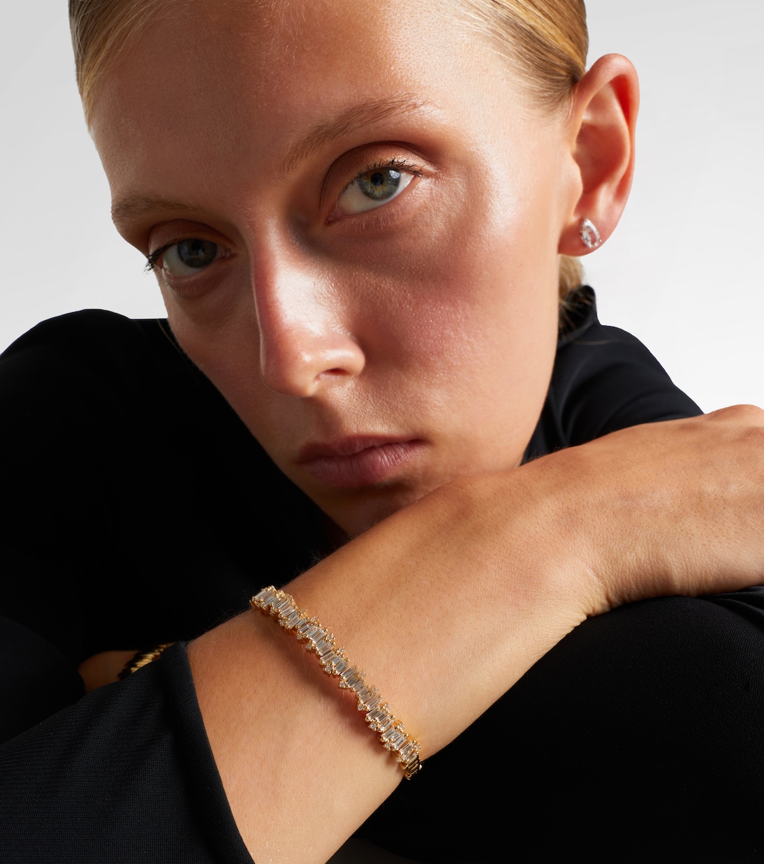 Bracciale Audrey in oro 18kt con diamanti scintillanti di SUZANNE KALAN