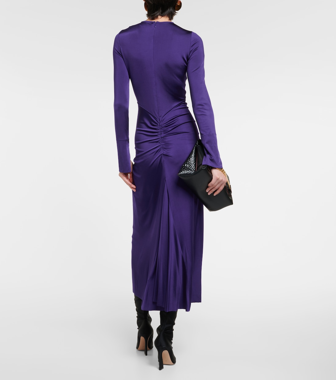 Gathered midi dress | Victoria Beckham