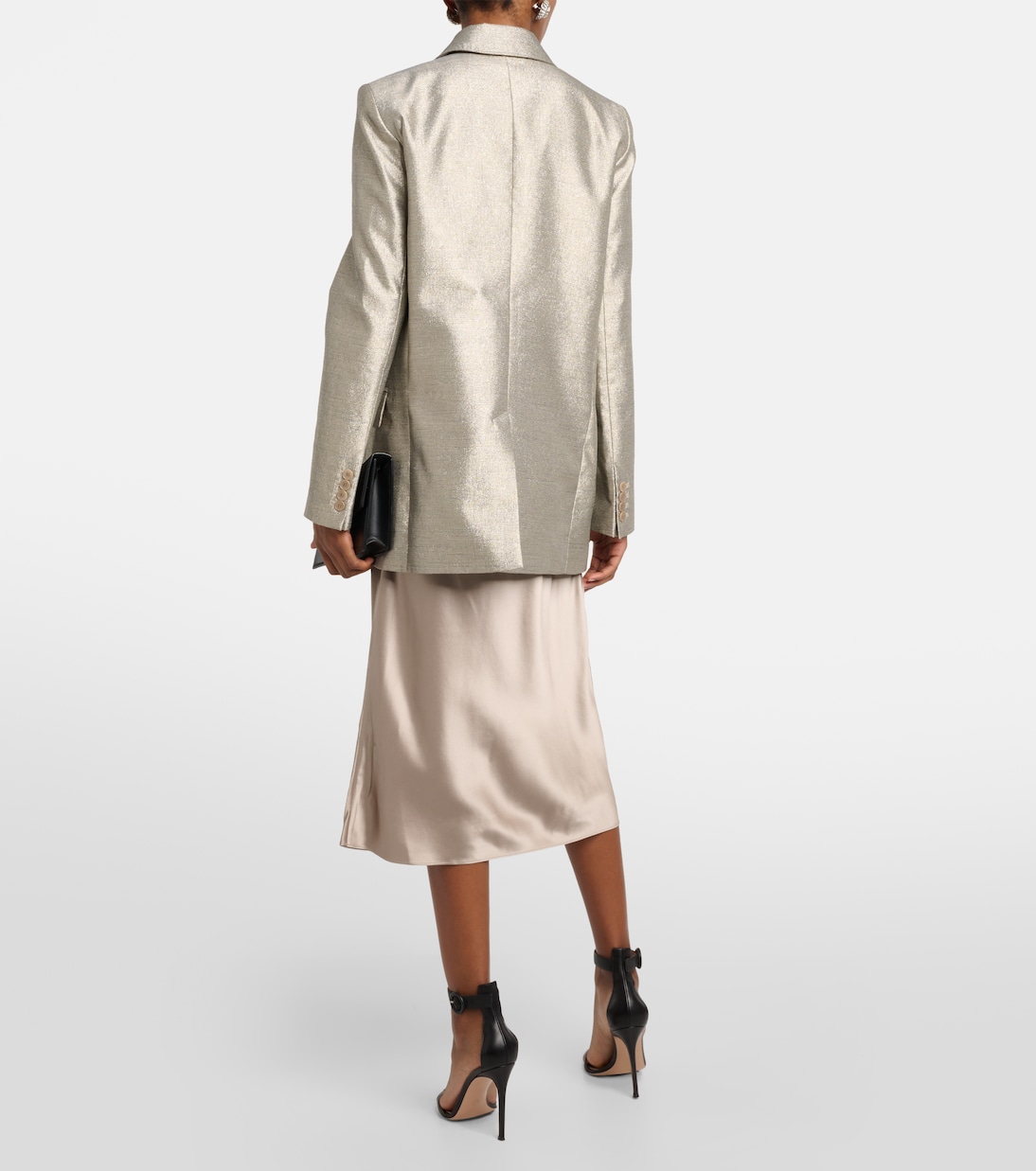 Blazer Chapone oversize metallizzato | Joseph