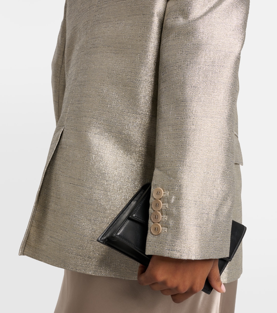 Blazer Chapone oversize metallizzato | Joseph