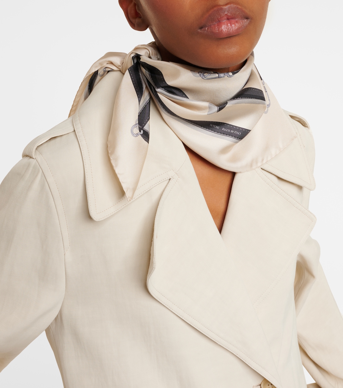Foulard in twill di seta con stampa | Toteme