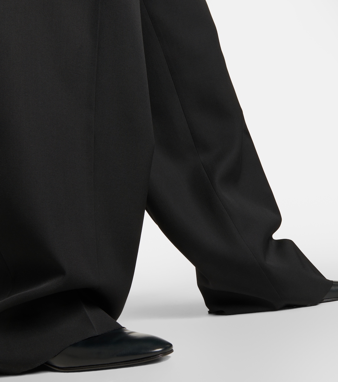 Roan high-rise wool wide-leg pants | The Row