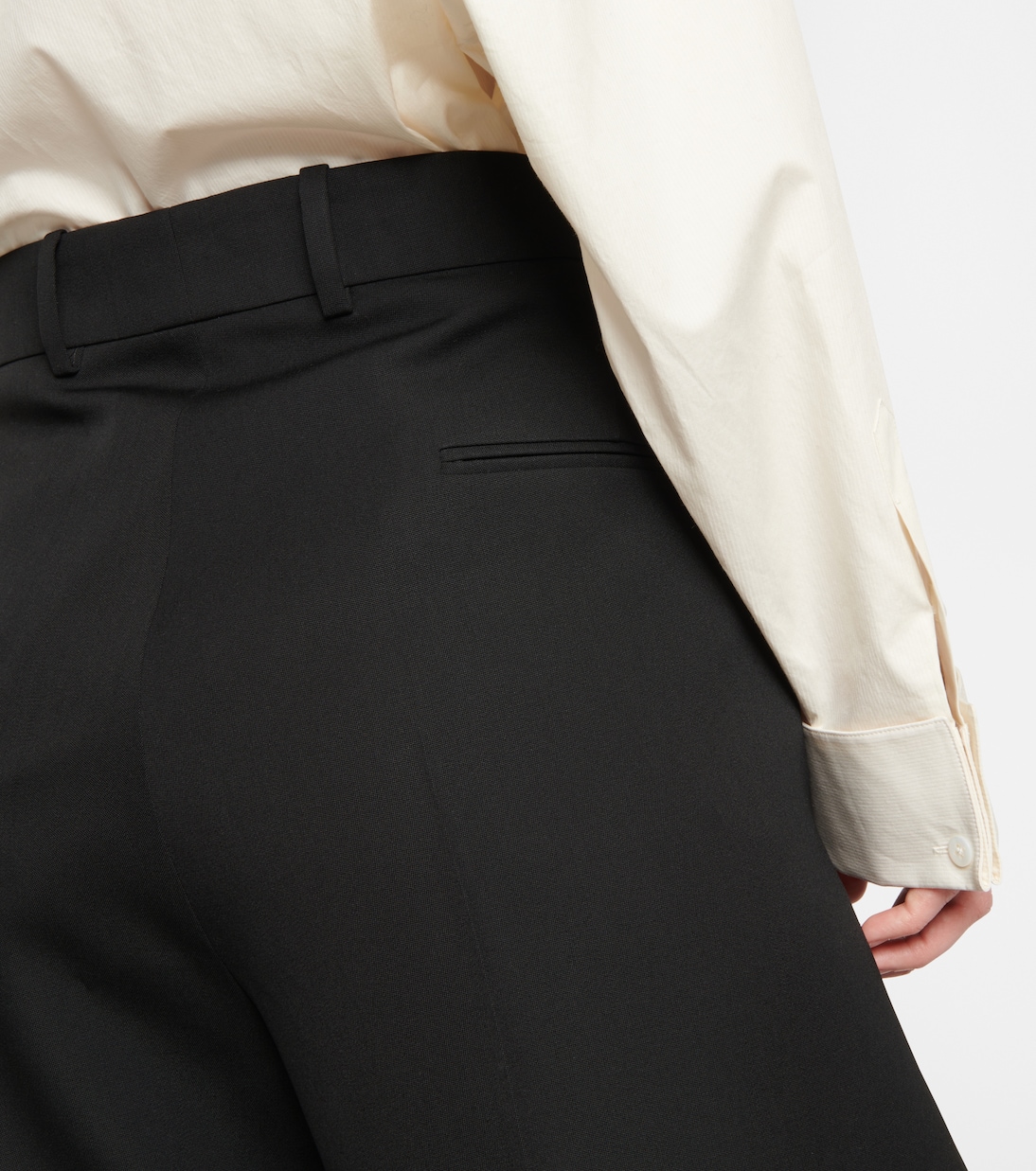 Roan high-rise wool wide-leg pants | The Row