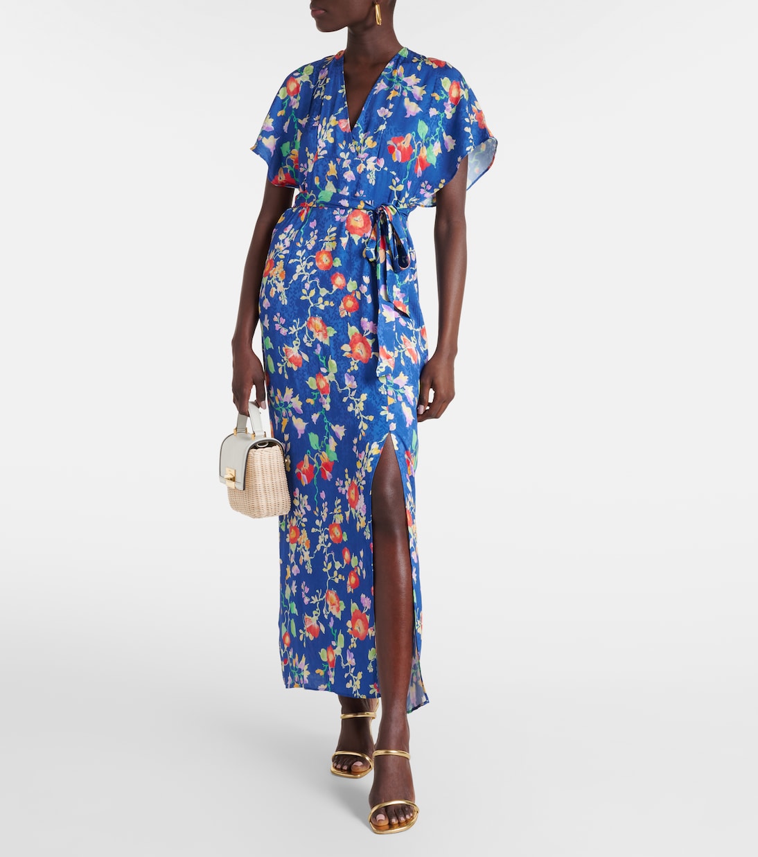 Abito midi Sadie in jacquard di raso | Rixo