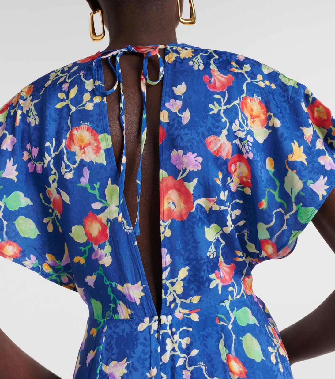 Abito midi Sadie in jacquard di raso | Rixo