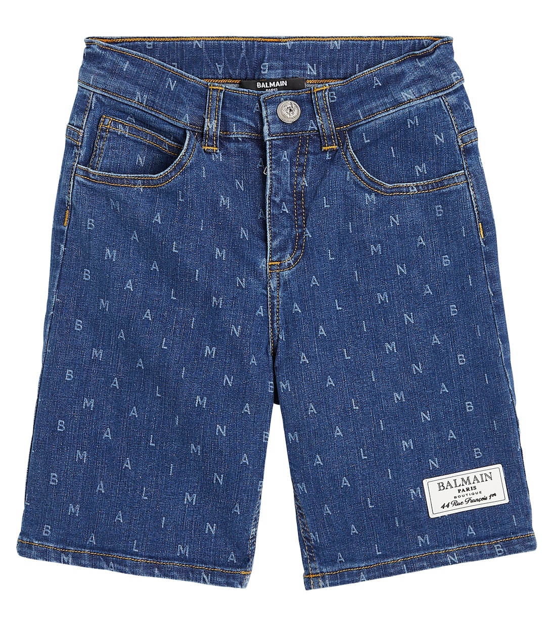 Shorts de denim con logo | Balmain Kids