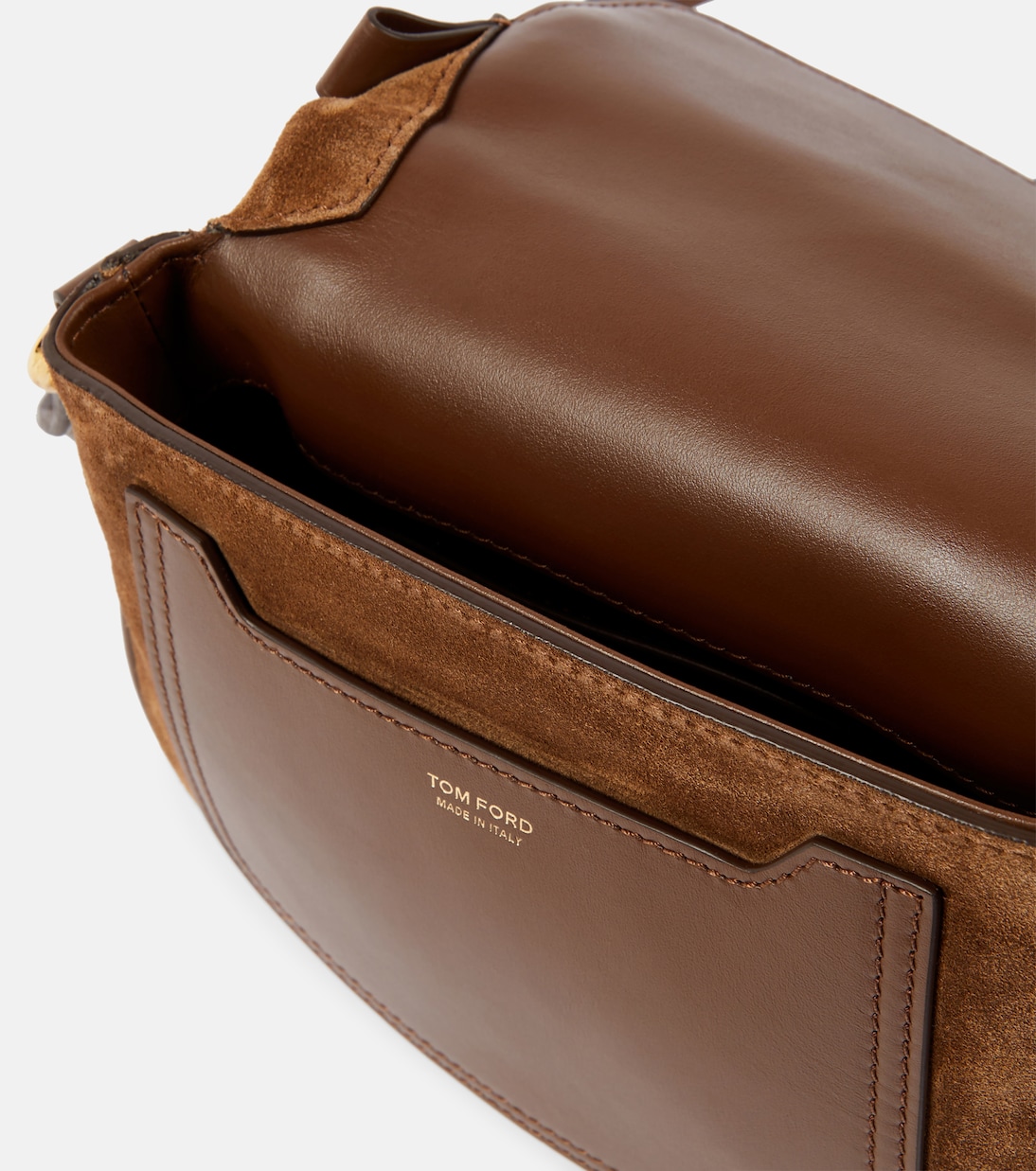 Borsa a tracolla in suede e pelle | Tom Ford