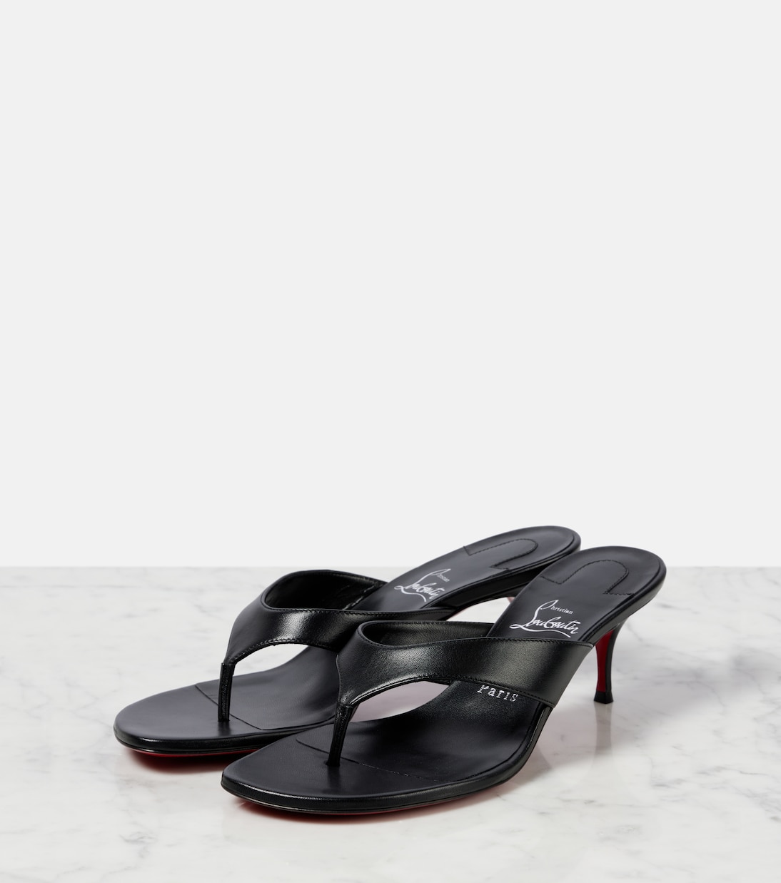Pantoletten Raratonga 55 aus Leder | Christian Louboutin