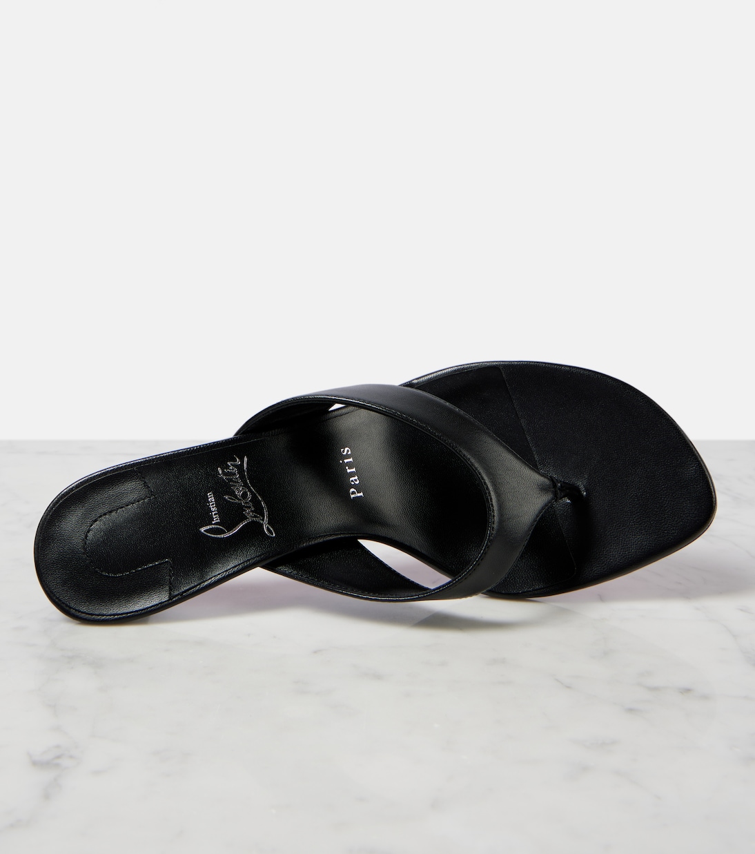 Pantoletten Raratonga 55 aus Leder | Christian Louboutin