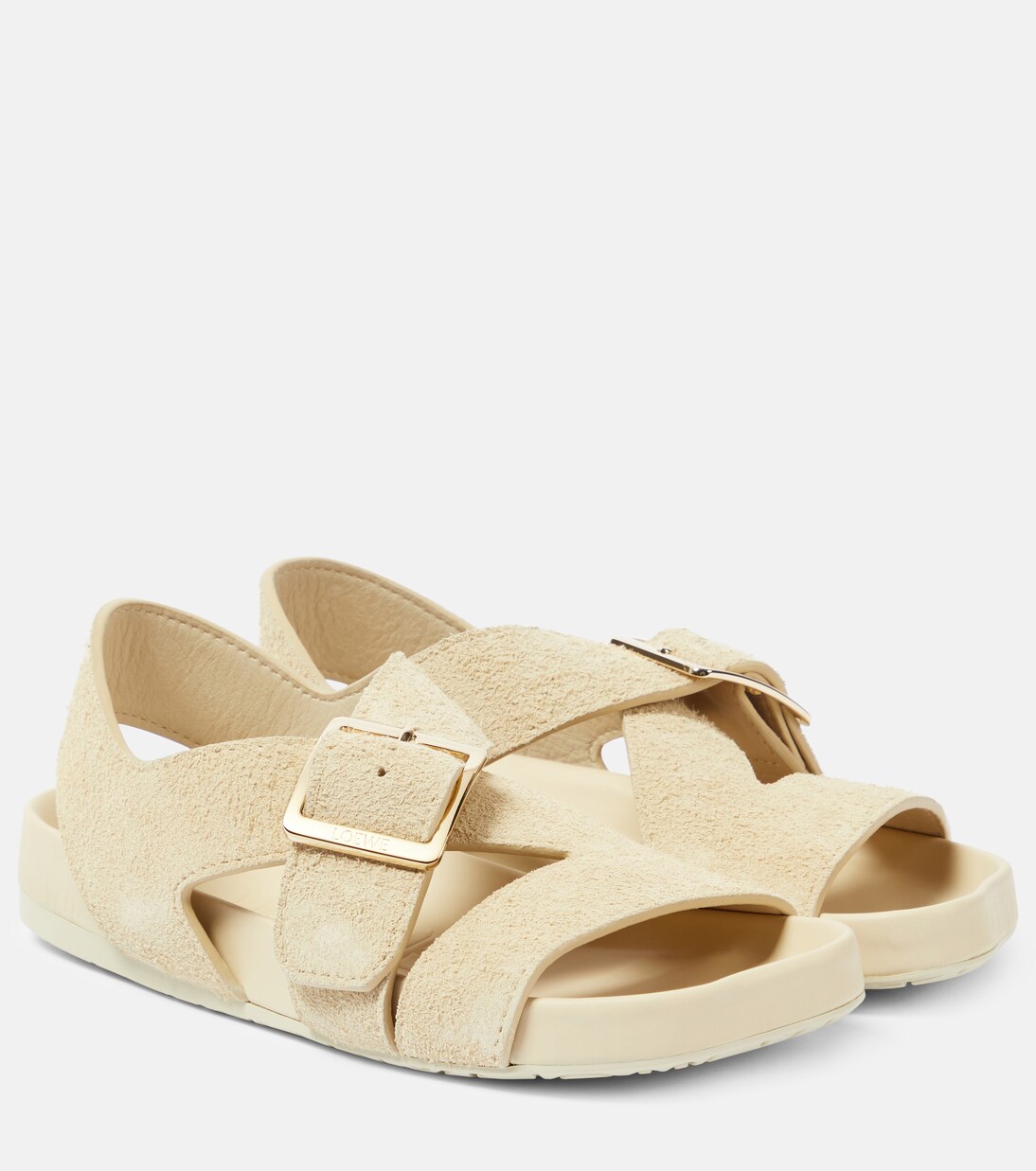 Ease brushed leather sandals | Loewe