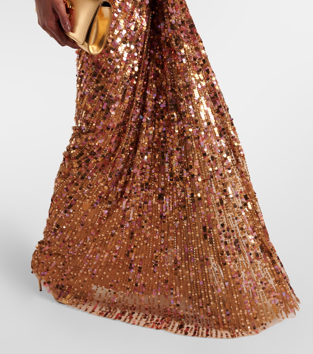 Abito lungo con paillette | Jenny Packham