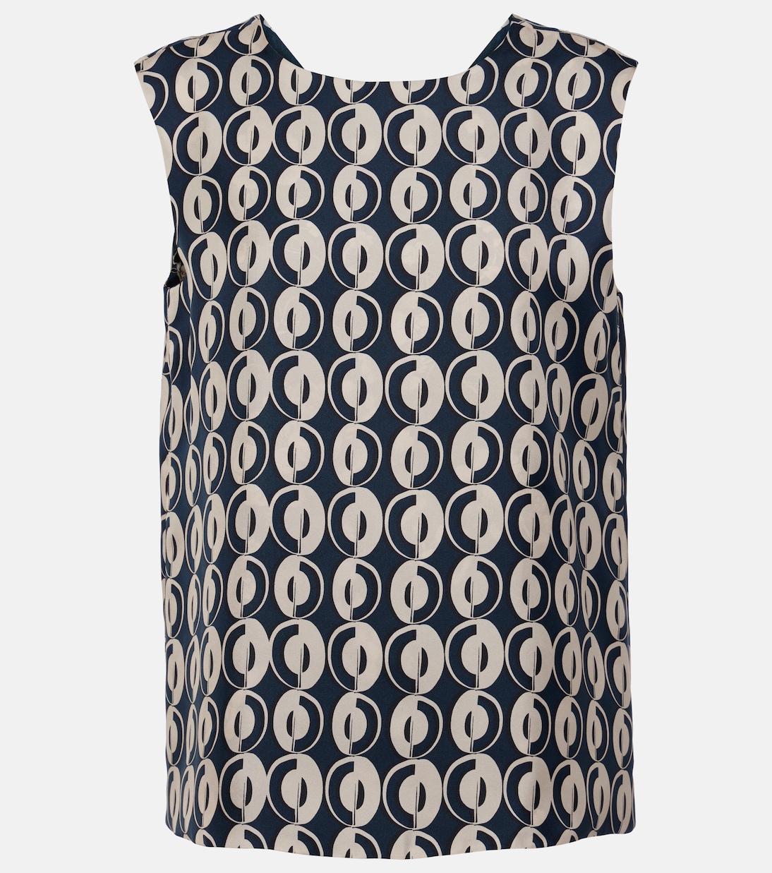 Top Timetop in seta con stampa | 'S Max Mara