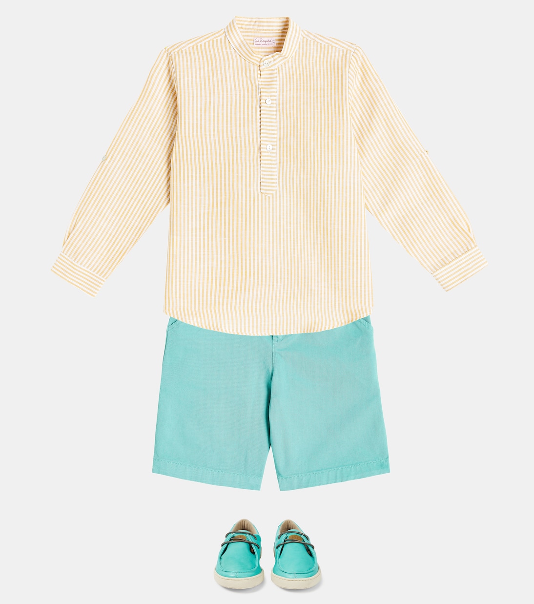 Camicia Jazmin in cotone e lino a righe | La Coqueta