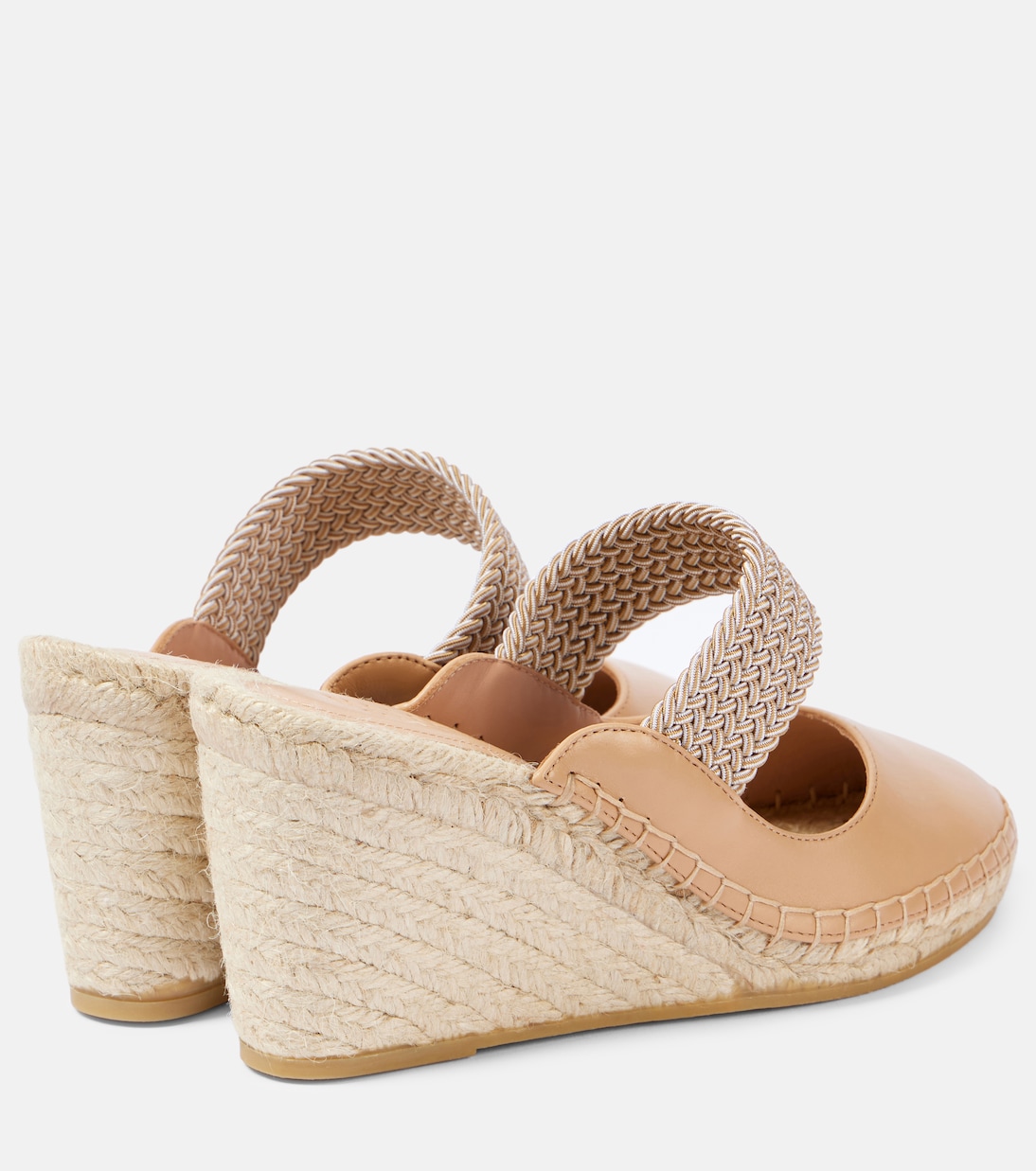 Sandali espadrillas Siena 70 in pelle con zeppa | Malone Souliers