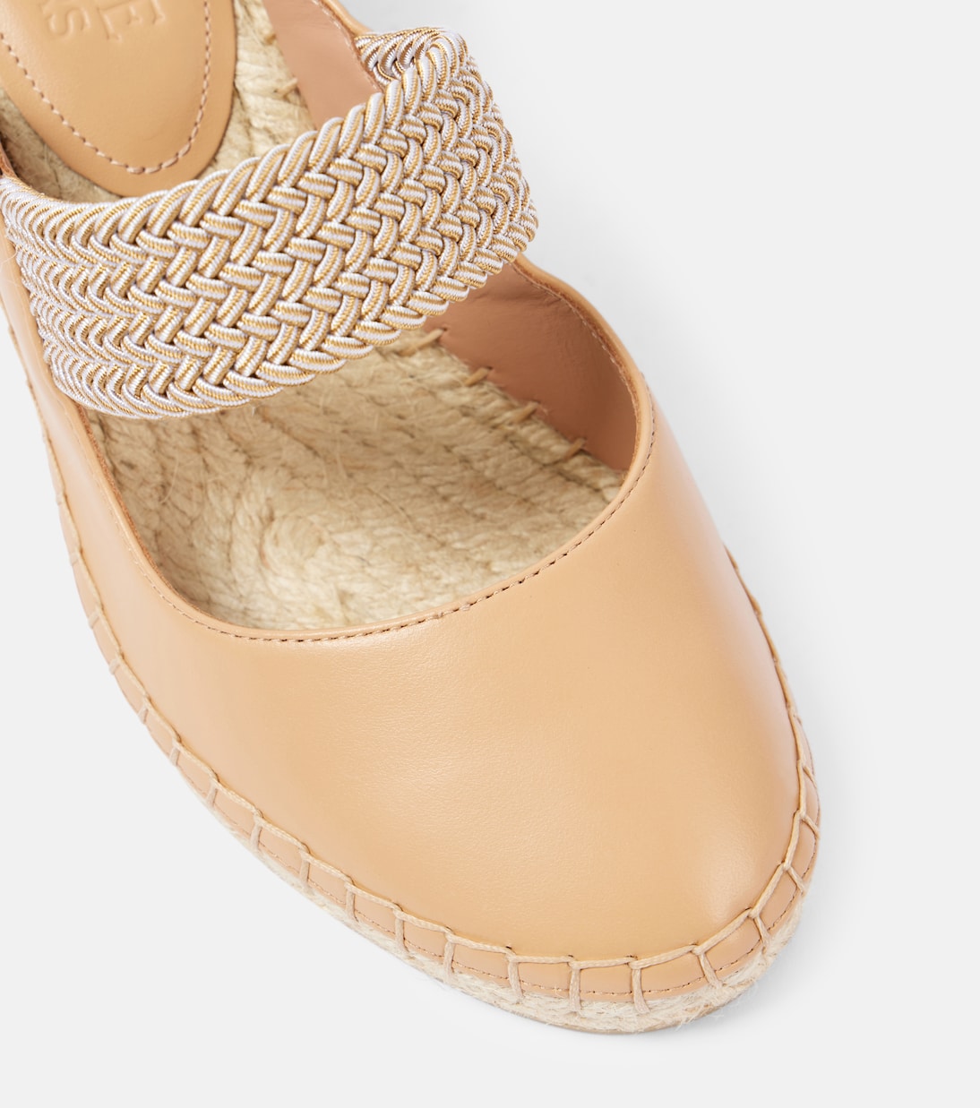 Sandali espadrillas Siena 70 in pelle con zeppa | Malone Souliers