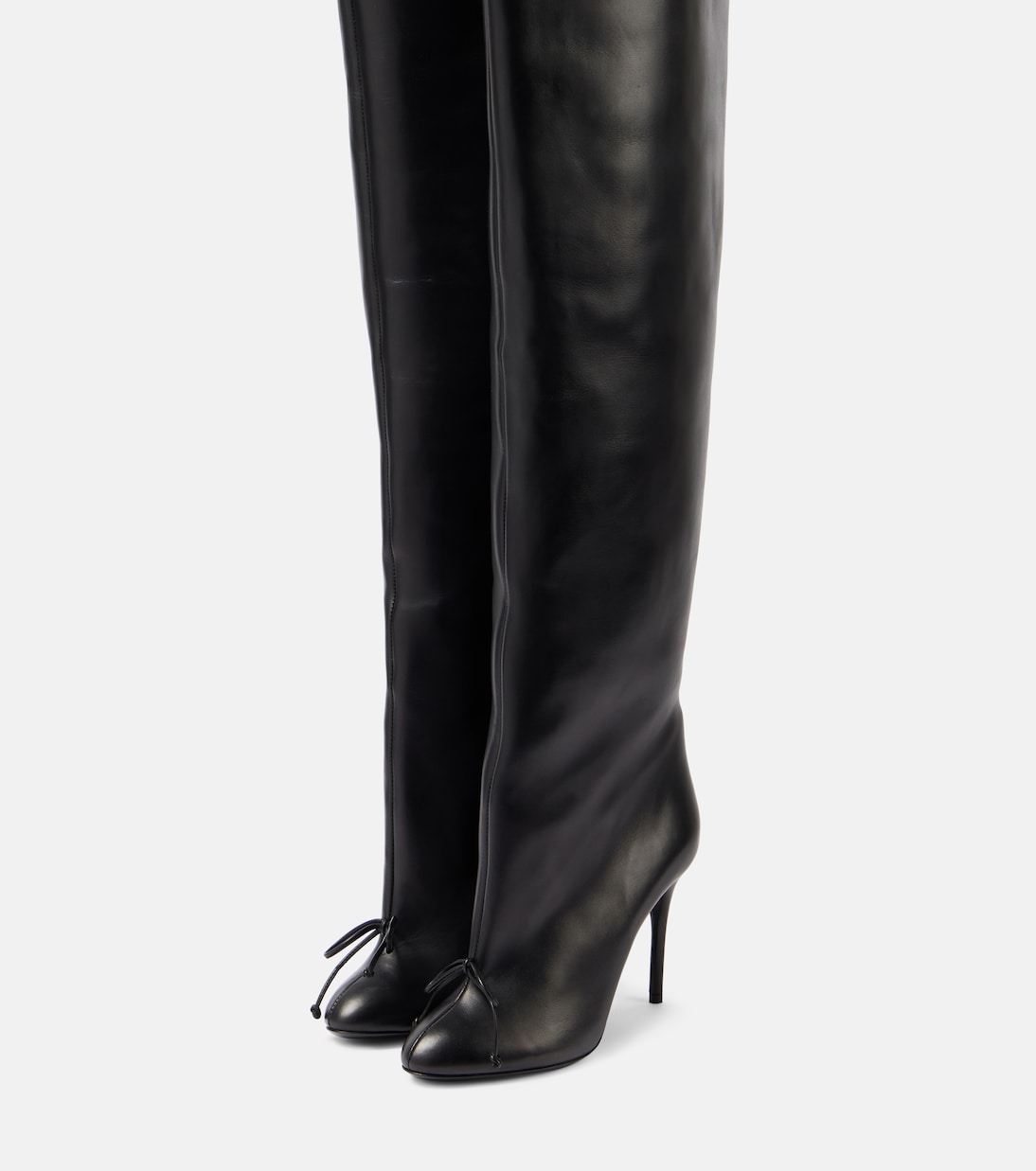 Botas mosqueteras de piel con lazo | Alaïa