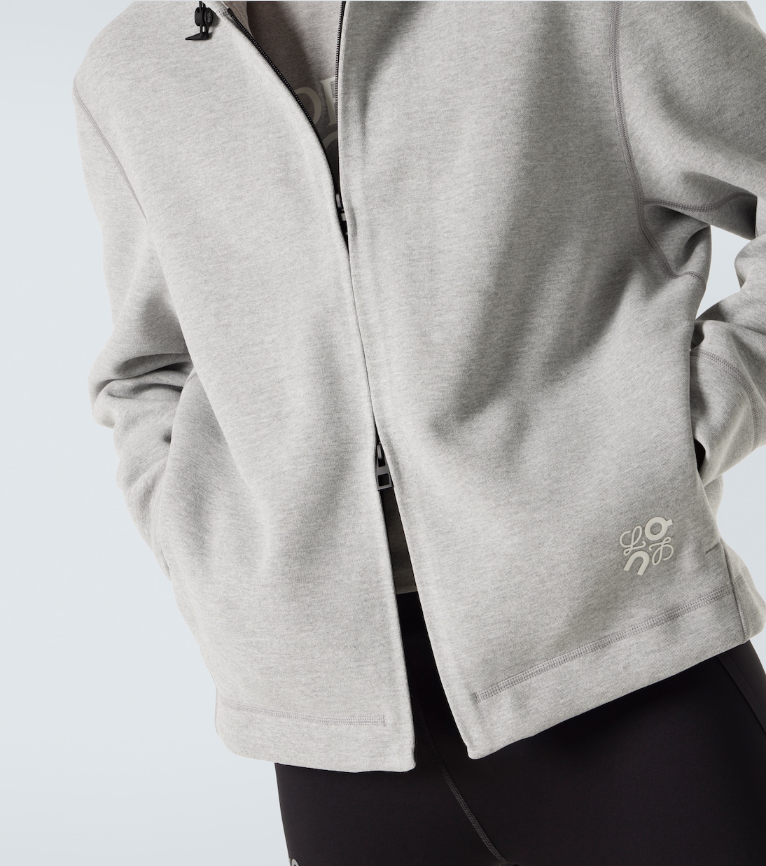 x On sudadera con capucha de tejido técnico | Loewe