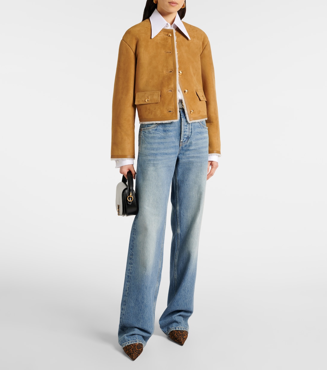 Jacke Zanie aus Veloursleder mit Shearling | Nili Lotan