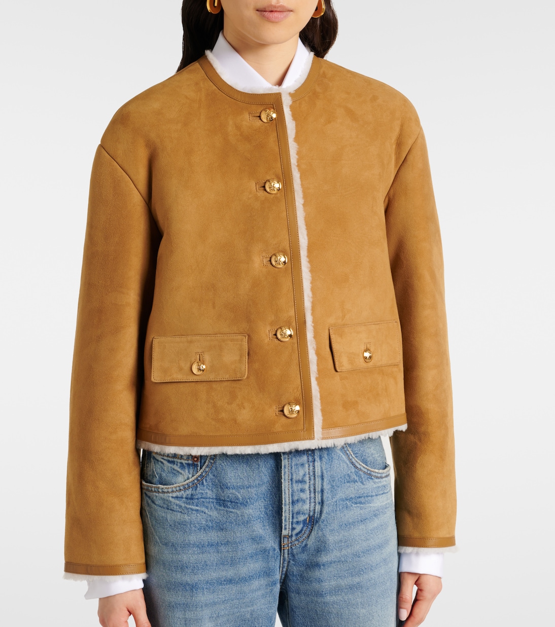 Jacke Zanie aus Veloursleder mit Shearling | Nili Lotan