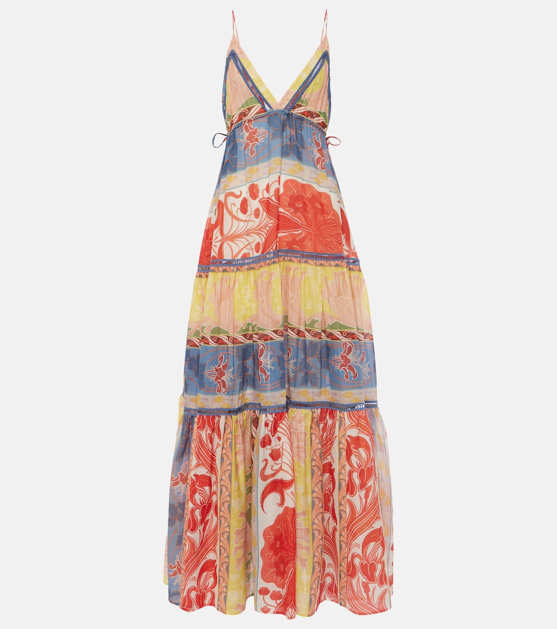 Vestido largo de algodón y seda | Etro