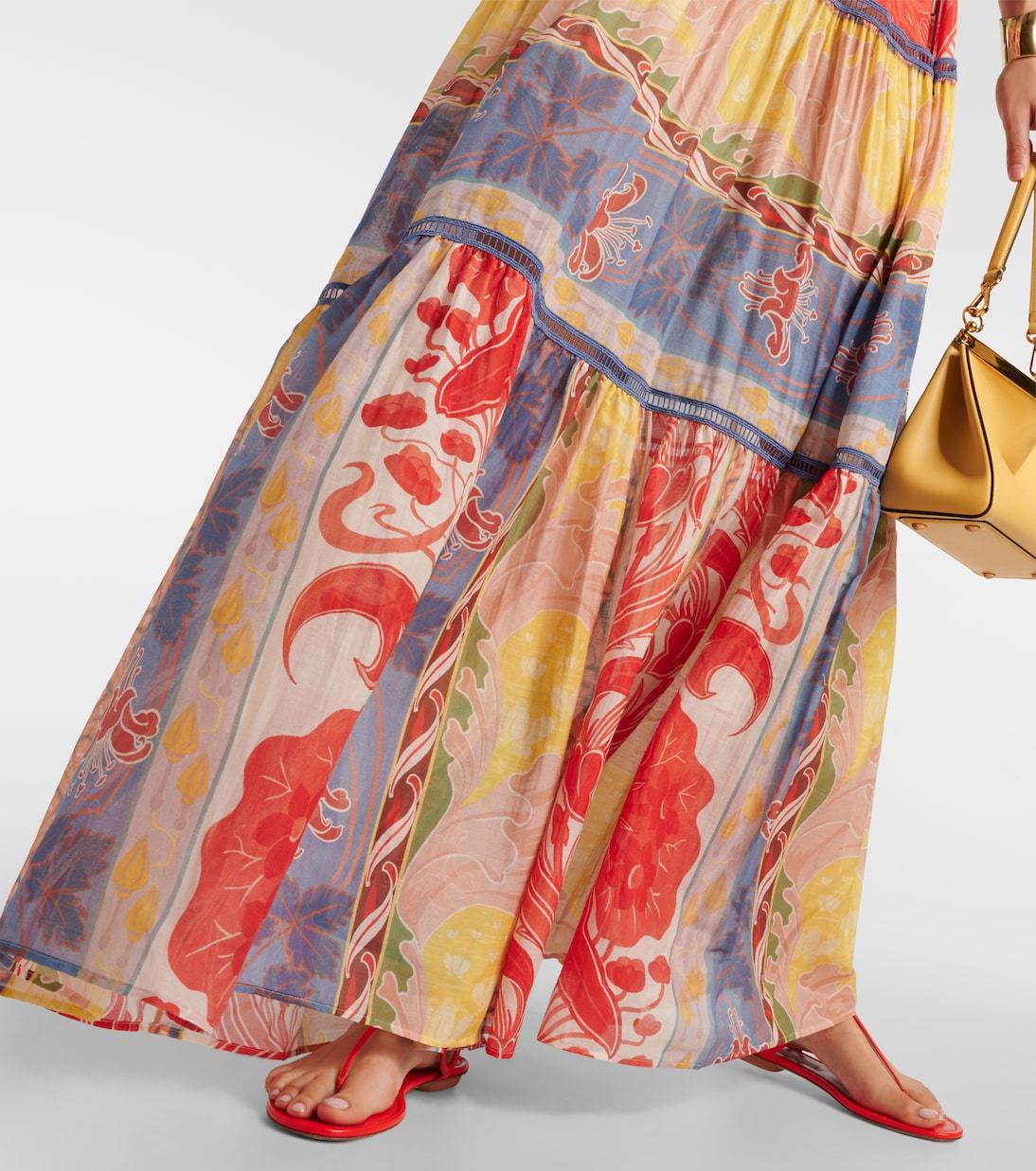 Vestido largo de algodón y seda | Etro