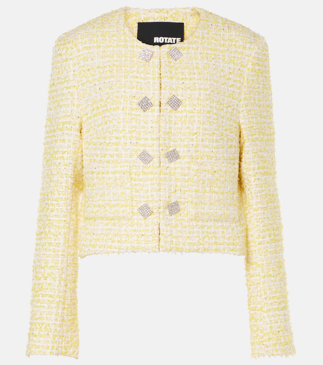 Cropped bouclé jacket | Rotate