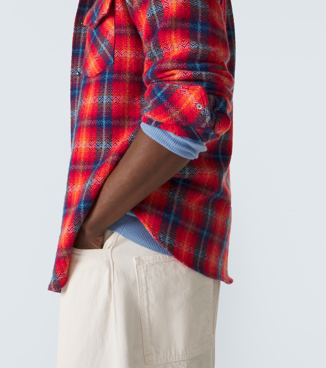 Checked cashmere shirt | God's True Cashmere