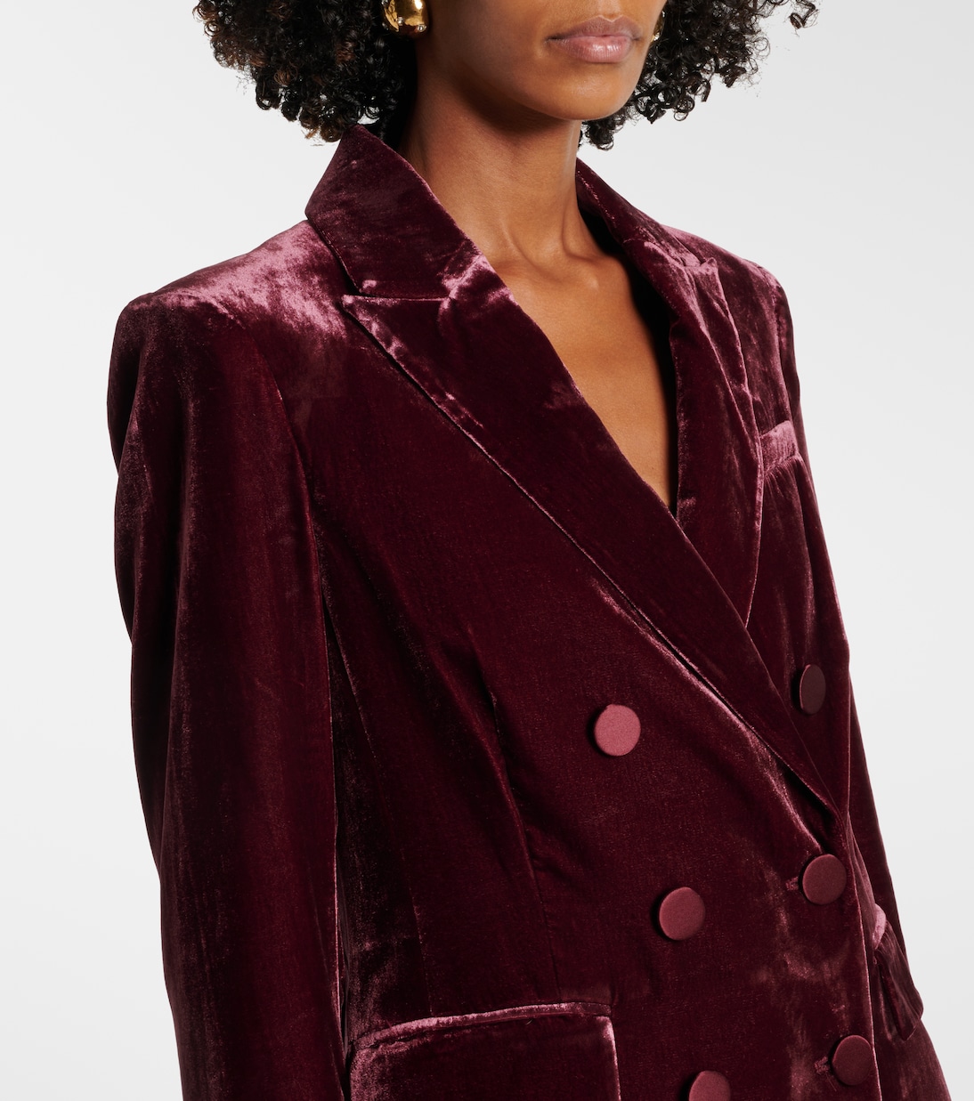 Blazer doppiopetto Ellette in velluto | Veronica Beard