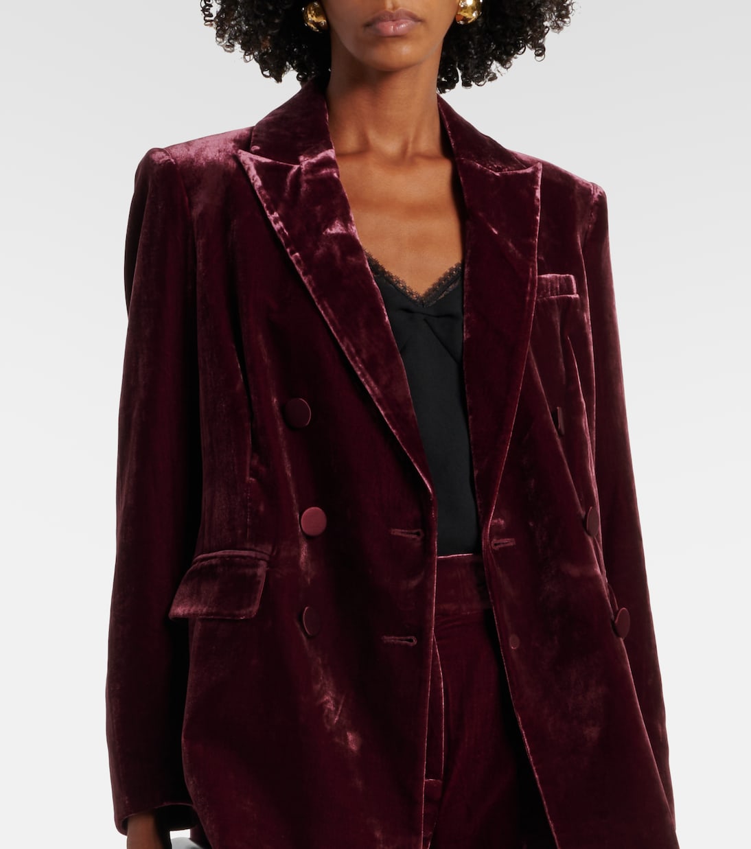 Blazer doppiopetto Ellette in velluto | Veronica Beard
