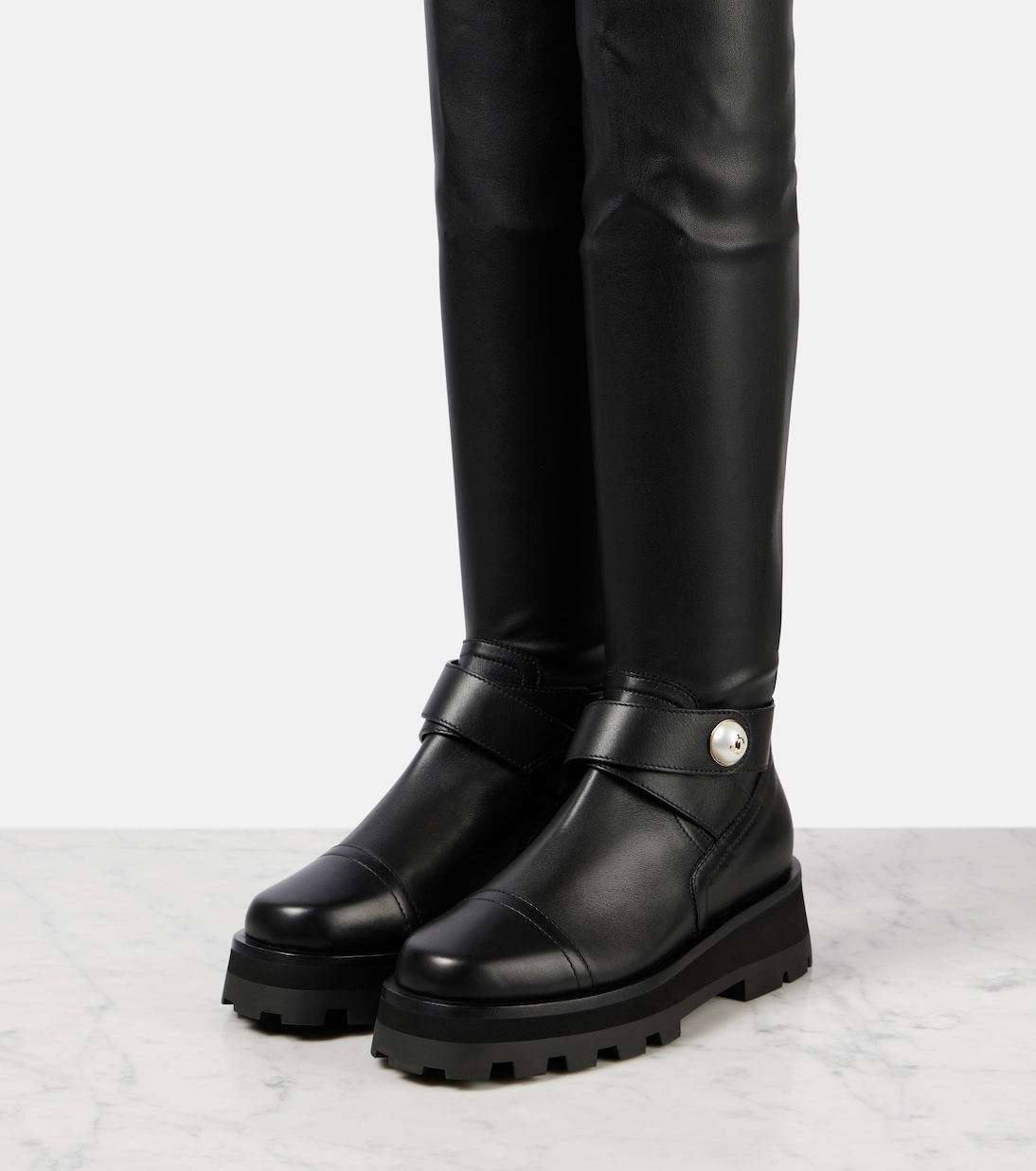 Botas mosqueteras Meena de piel | Jimmy Choo