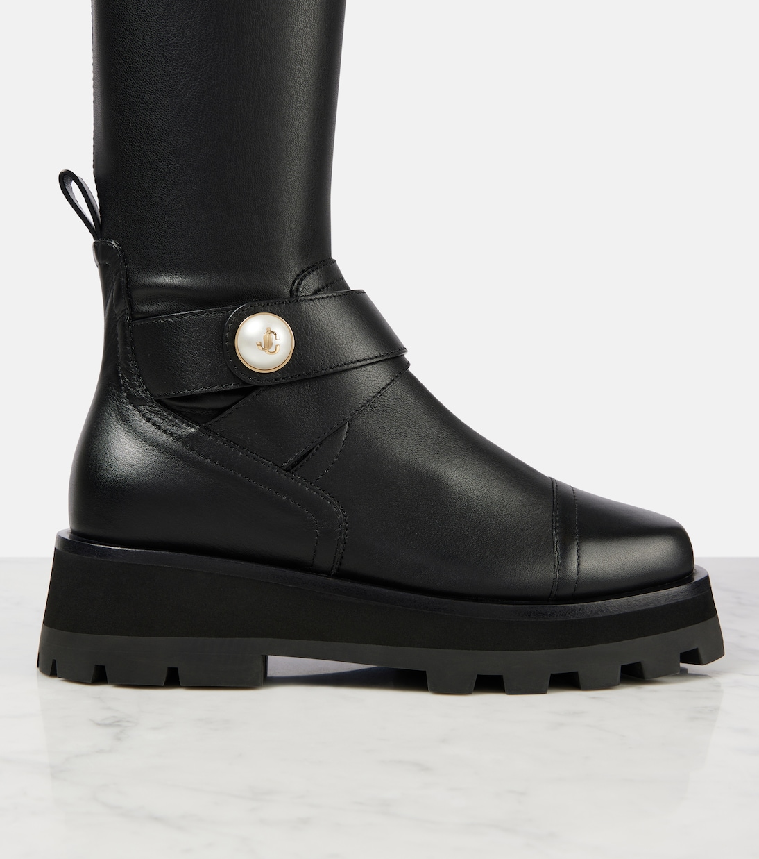 Botas mosqueteras Meena de piel | Jimmy Choo