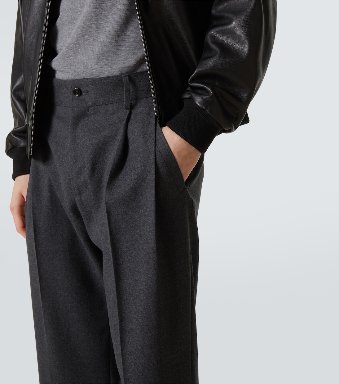 Wool-blend straight pants | Dolce&Gabbana