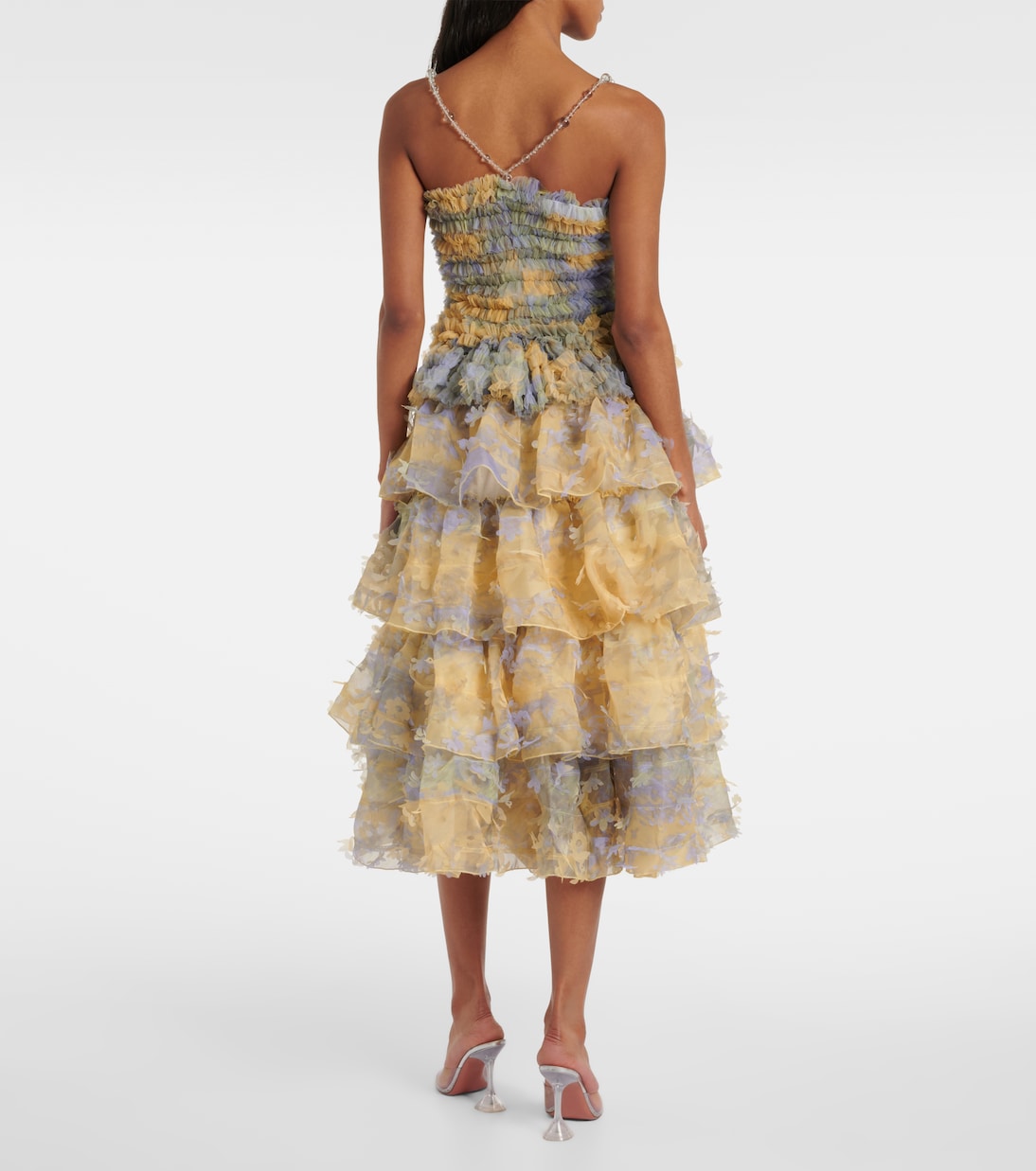Smocked tulle top | Susan Fang